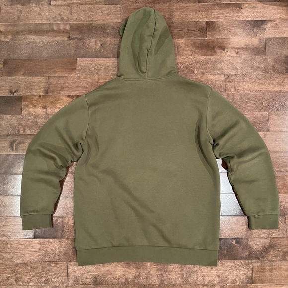 adidas Originals Men's Adicolor Essentials Trefoil Hoodie Olive Green Size L - Picture 4 of 6